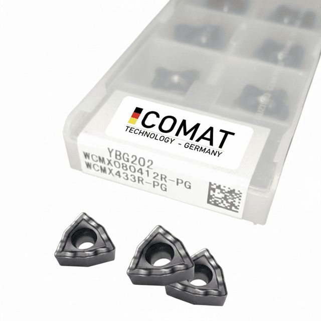 Inserto de Carburo YBG202 WCMX080412-PG / WCMX433R-PG