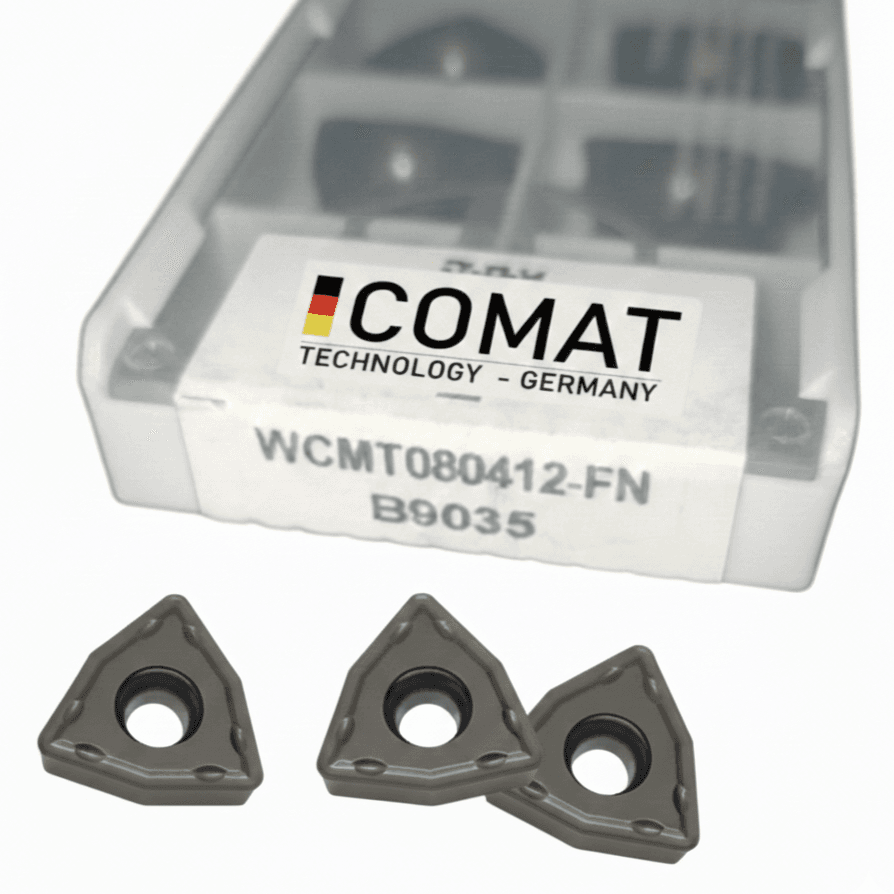 Inserto de Carburo WCMT080412-FN B9035