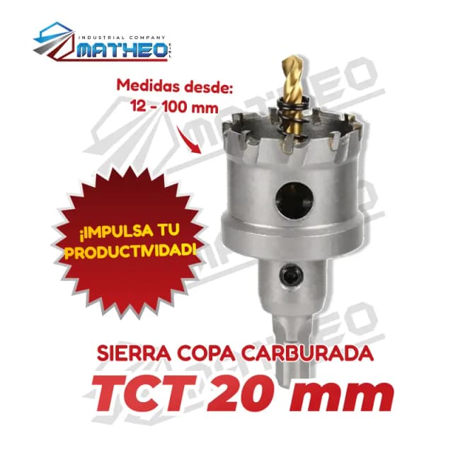 Sierra Copa Corona Carburada TCT para Metal