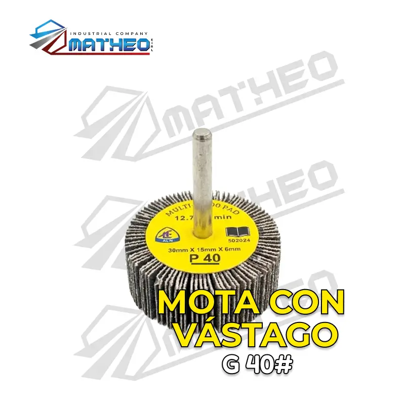 Mota con Vástago - Grano 40#
