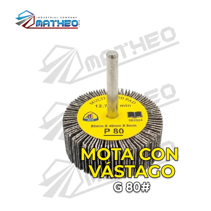 Mota con Vástago - Grano 80#