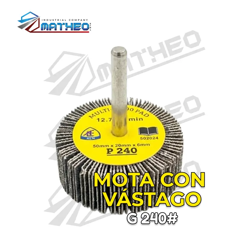 Mota con Vástago - Grano 240#