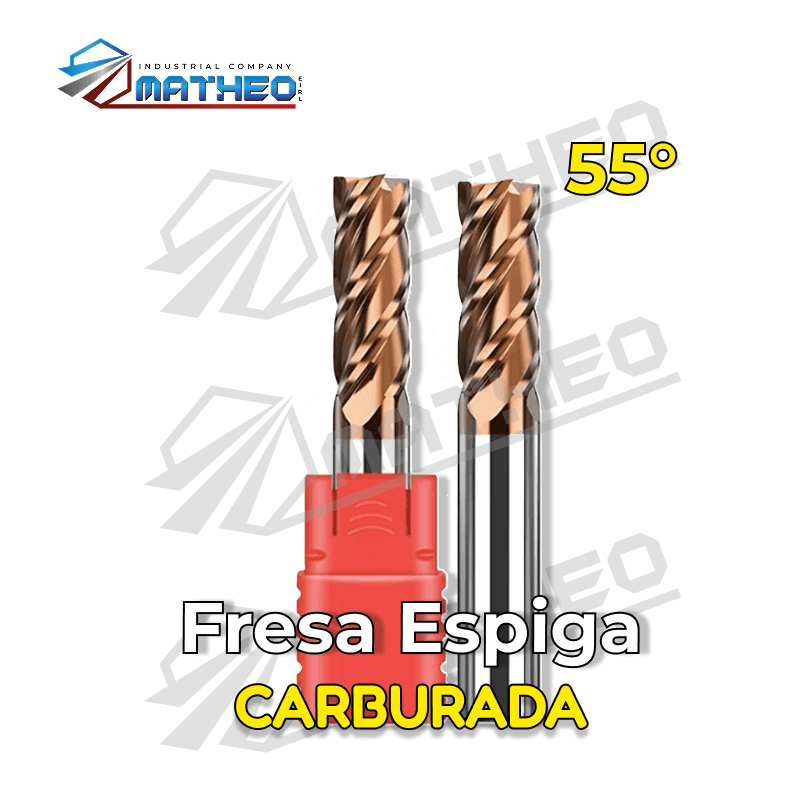 Fresa Espiga Carburada - HRC 55°