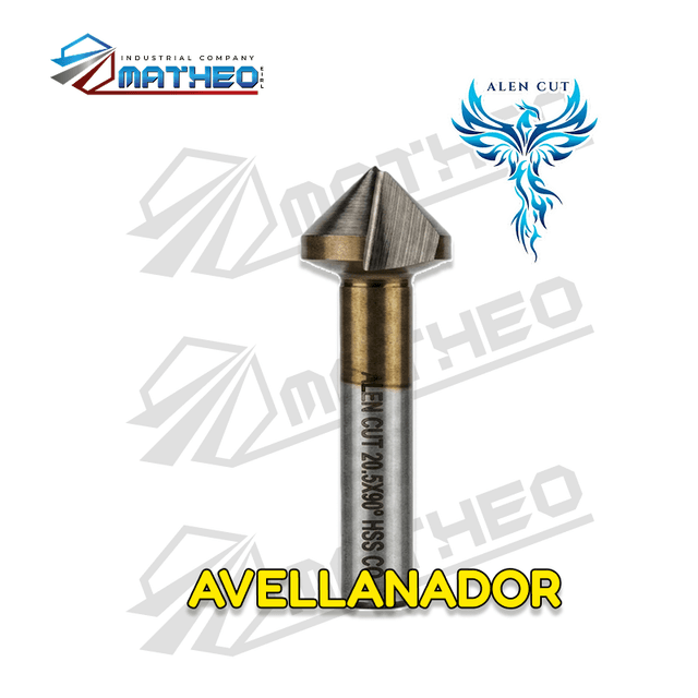 Avellanador Cónico Para Metal Alen Cut | Rango 4.5mm A 40mm