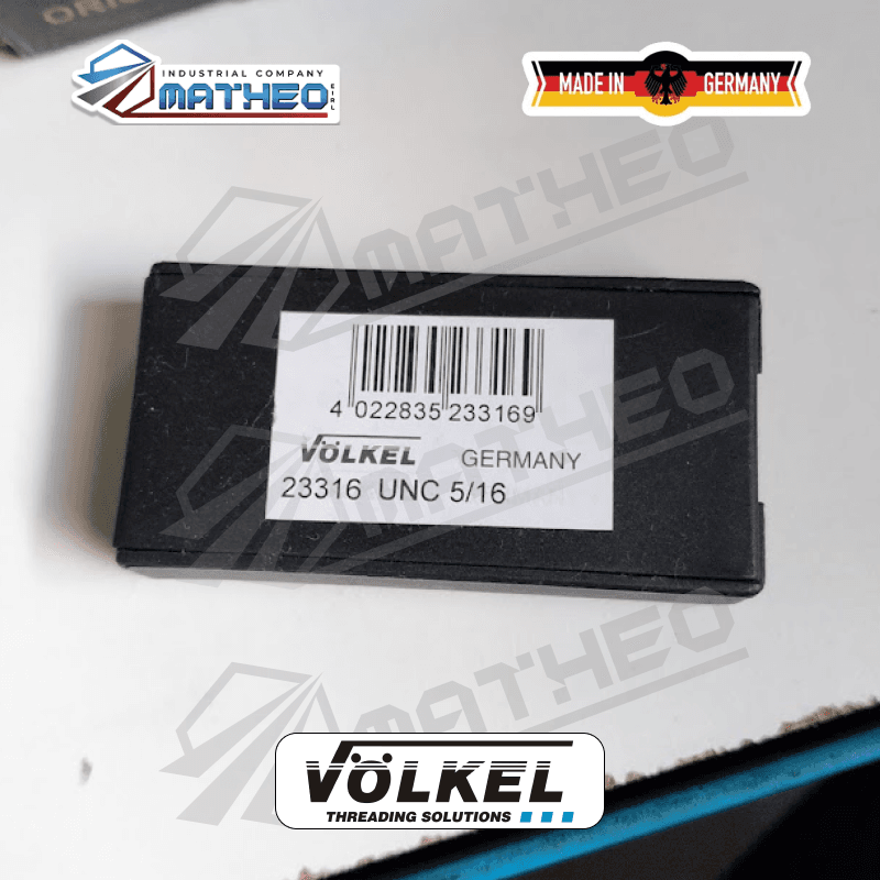 Juego de Machos de Mano UNC 5/16" x 18 HSS-G - 3 Pzas VÖLKEL (Art. 23316)
