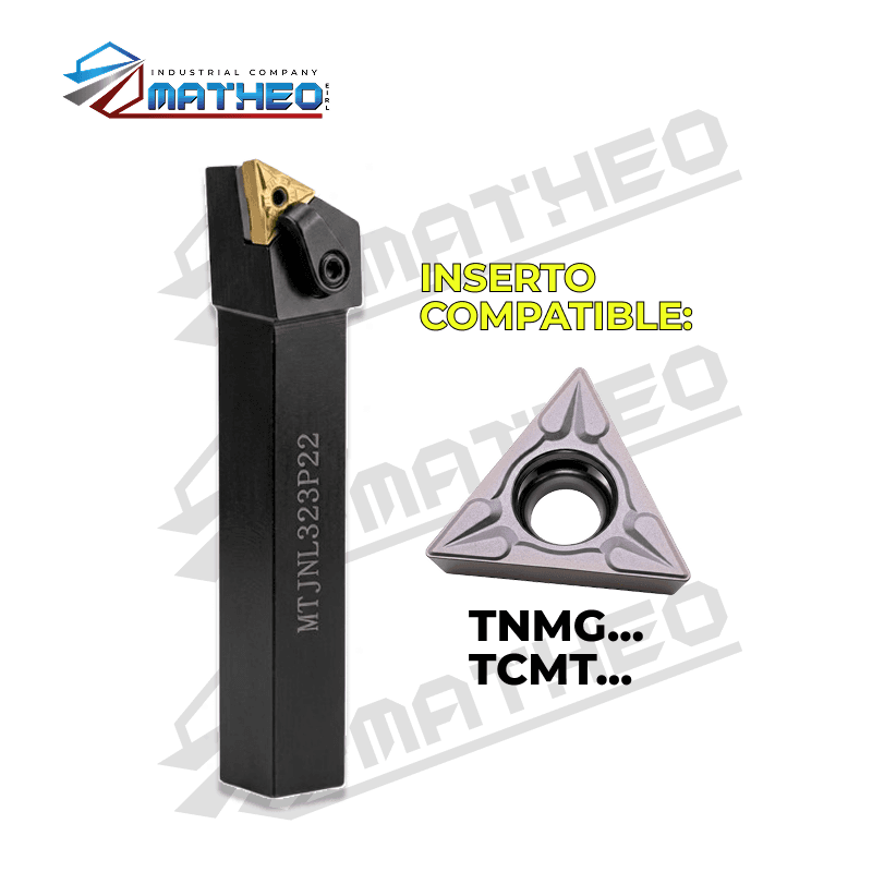Porta inserto exterior p/ torno MTJNR3232P22