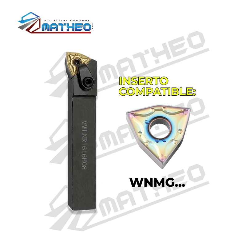 Porta inserto exterior p/ torno MWLNR1616H08