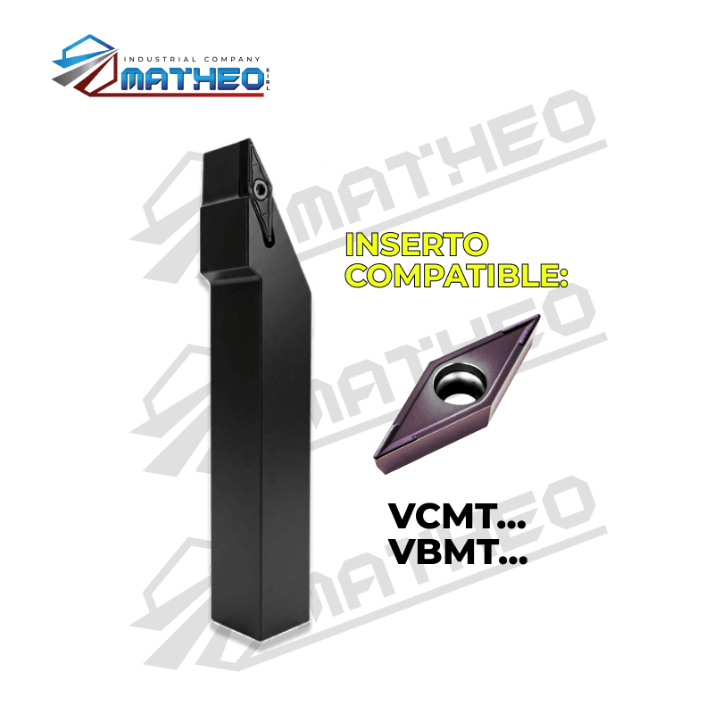 Porta inserto exterior p/ torno SVJCR2525M16
