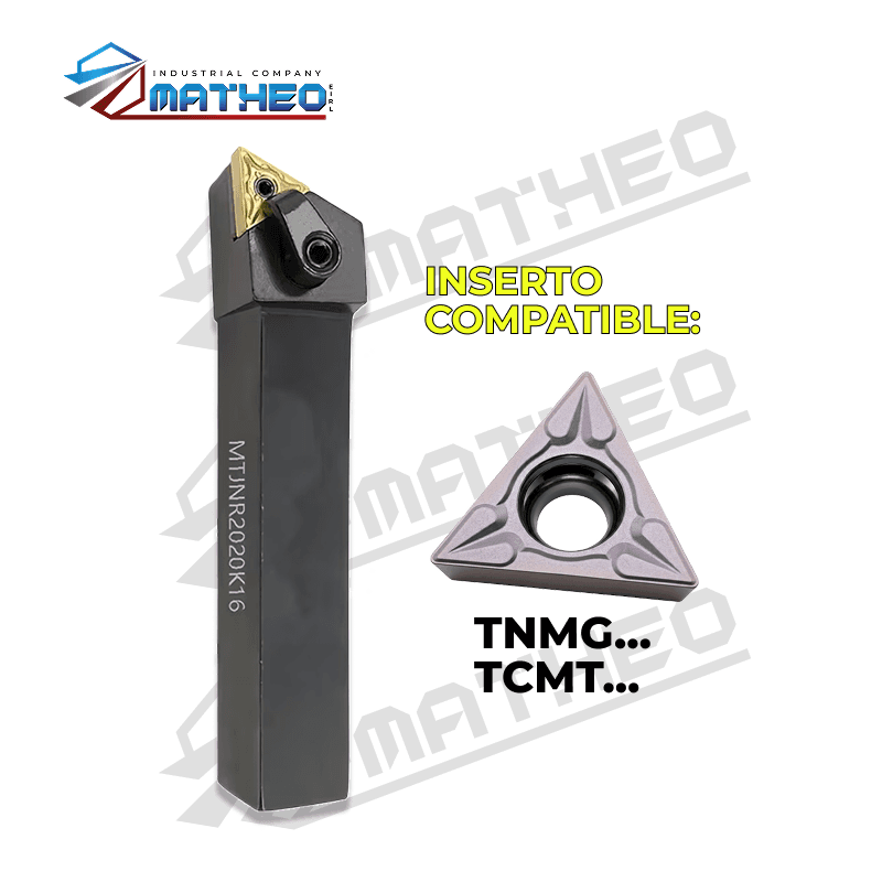 Porta inserto exterior p/ torno MTJNR2020K16