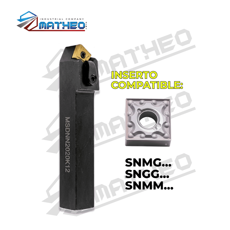 Porta inserto exterior p/ torno MSDNN2020K12