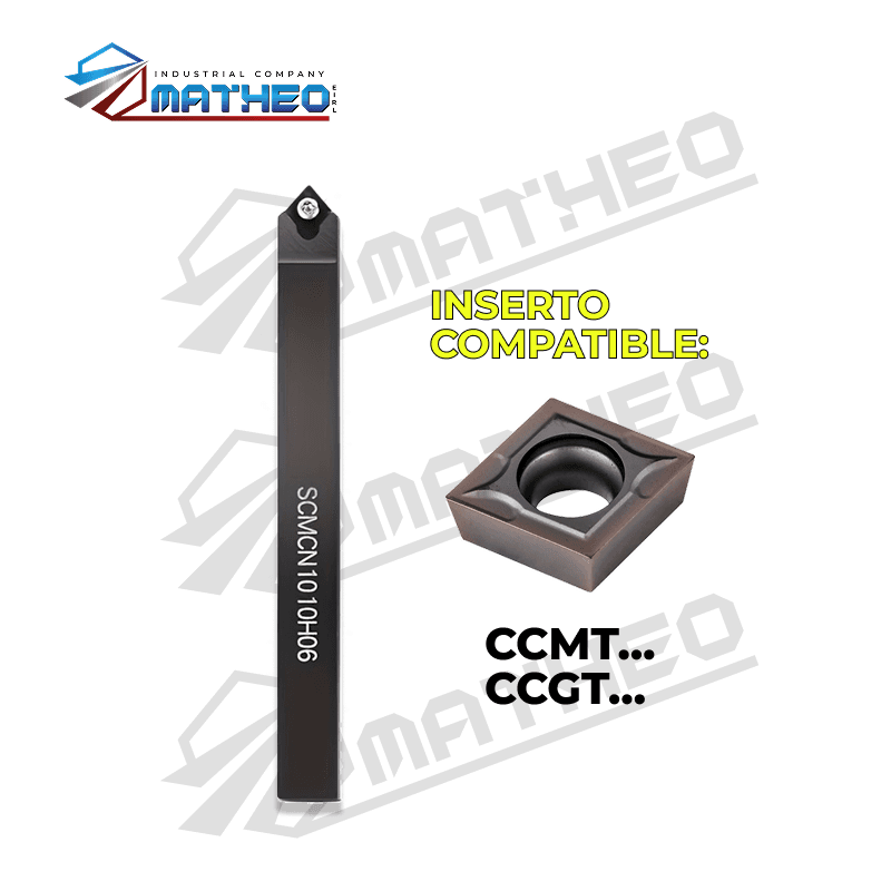 Porta inserto exterior p/ torno SCMCN1010H06
