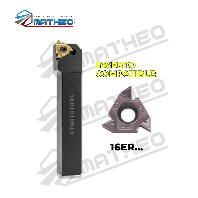 Porta inserto exterior roscado SER1616H16
