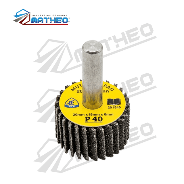 Mota con Vástago 20mm x 15mm x 6mm - GRANO #40