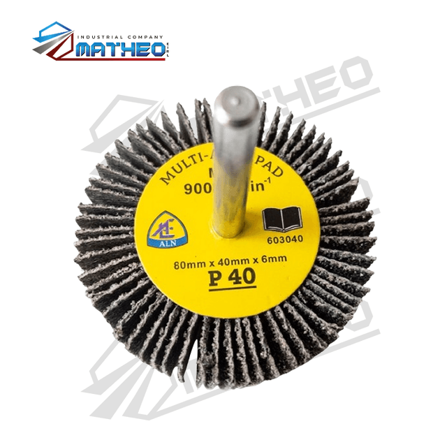 Mota con Vástago 80mm x 40mm x 6mm - GRANO #40
