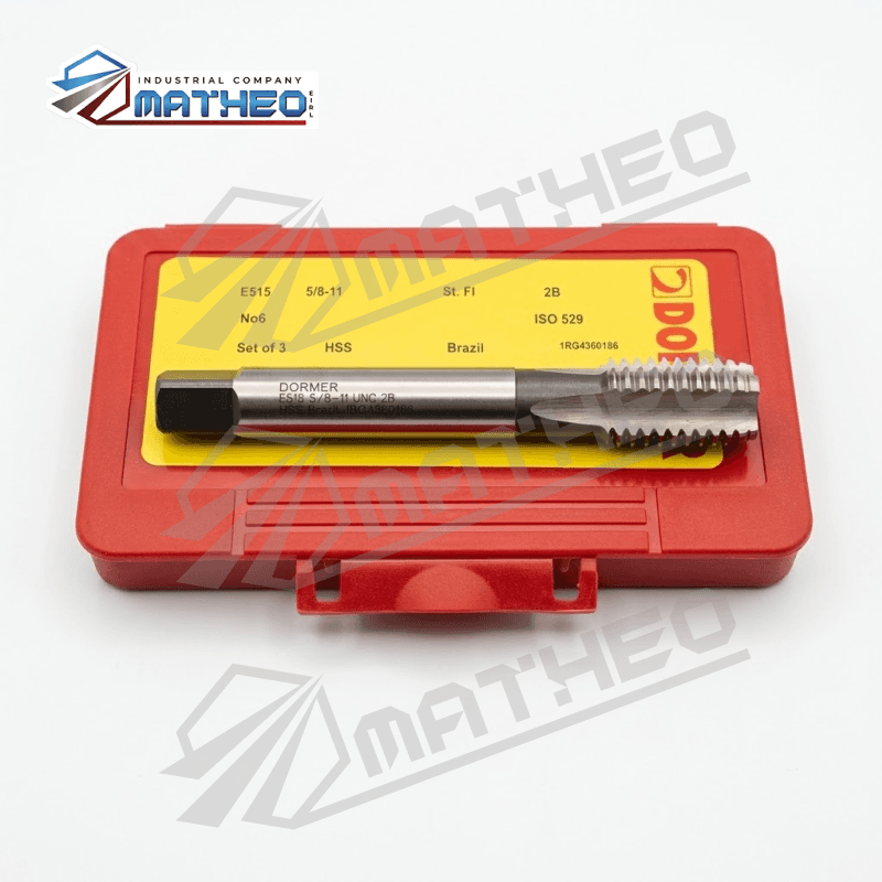 Juego de Machos de Roscar Dormer E515 5/8"-11 UNC HSS (Set de 3 Piezas)